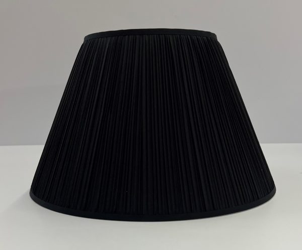 Black Silk Pleat Empire