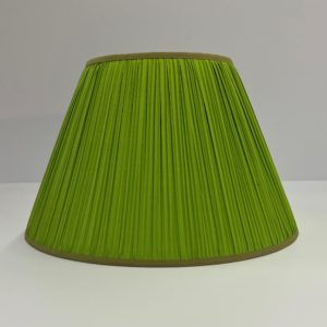 Lime Silk Pleat Empire