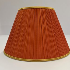 Pumpkin Silk Pleat Empire