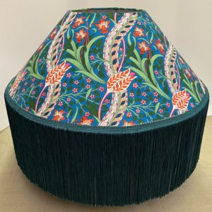 William Morris Daffodil with Fringe Lampshade
